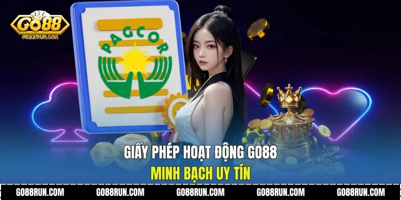 Giấy phép hoạt động Go88 minh bạch uy tín